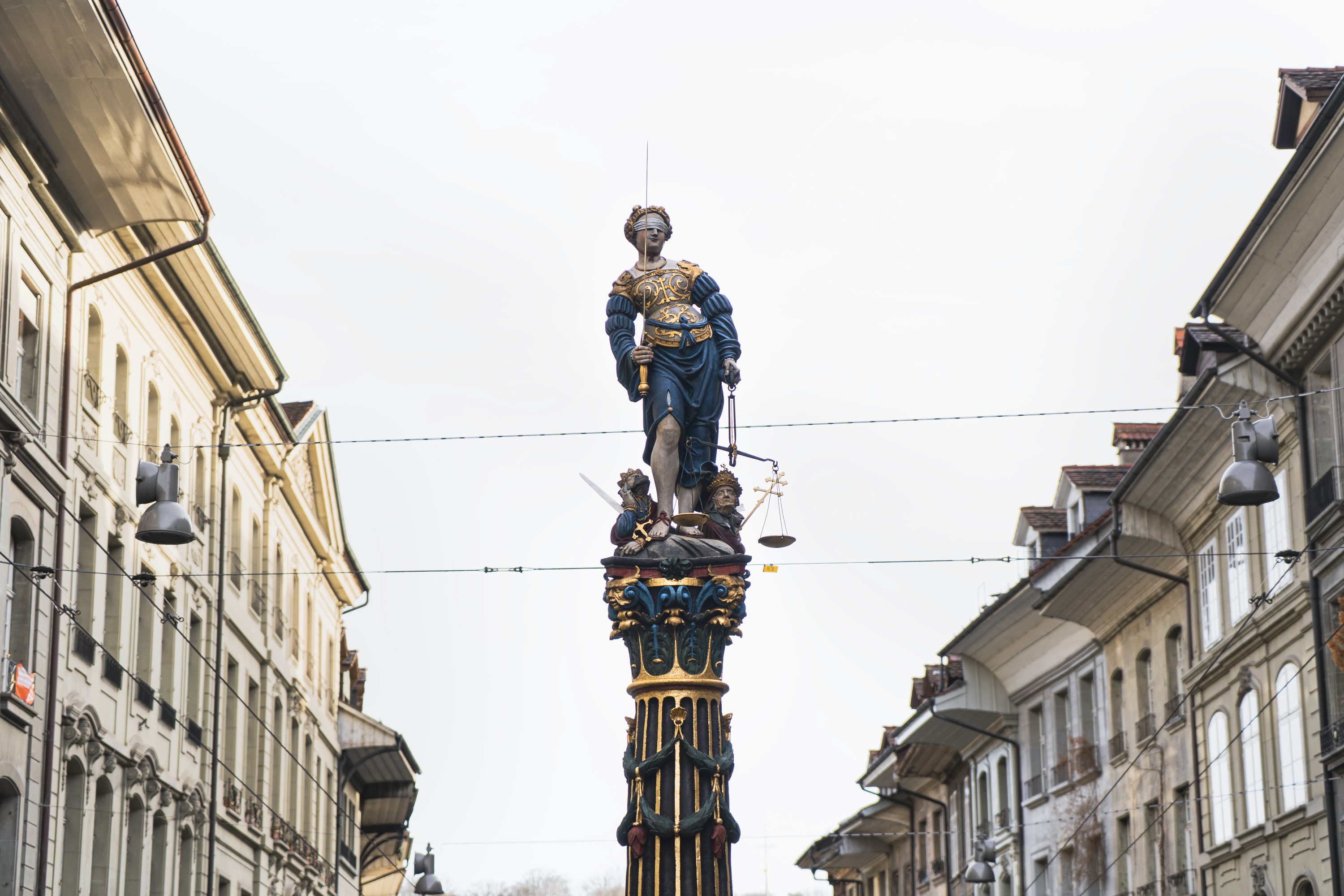Gerechtigkeitsbrunnen in der Altstadt Bern